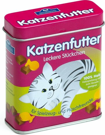 Erzi blikje met houten kattenvoer