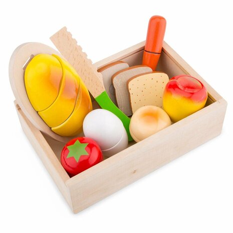 New Classic Toys - Speelgoed Snijset - Ontbijt Box