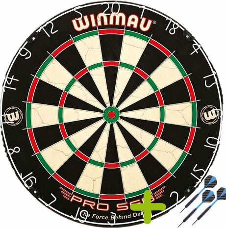 Winmau Pro SFB + 1 Set Black Brass