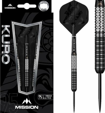 Mission Kuro Black M1 95% - Black Titanium - Rear Sabre Grip