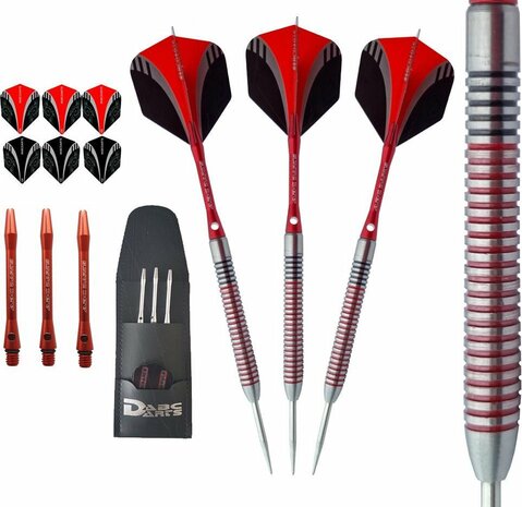 ABC Darts Professionele Dartpijlen - Red Dragonas Multi Ring - 24 gram