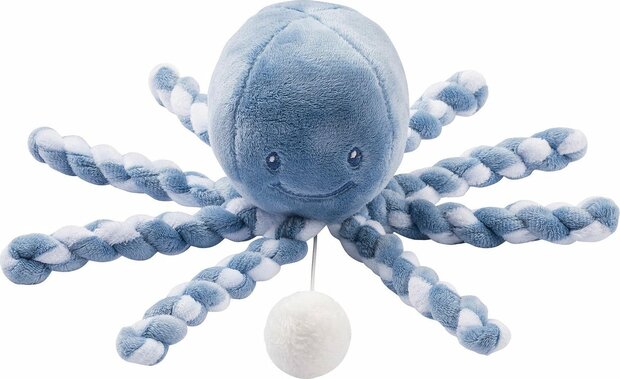 Nattou Octopus Lapidou - Knuffel met Muziek - 23 cm - Infinity Blauw