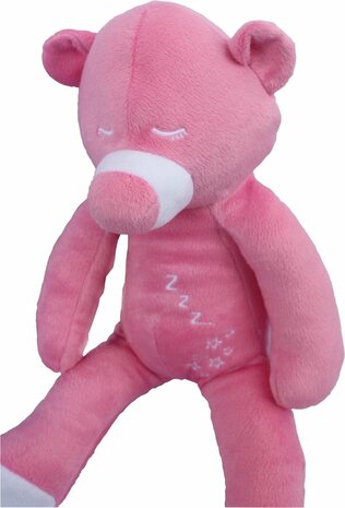 Slapende teddybeer/knuffelbeer - Roze