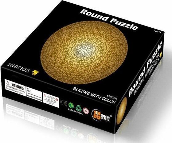 Legpuzzel | Creativiteit | Ronde Puzzel | 1000 Stukken | Volwassenen | 66 x 66 cm