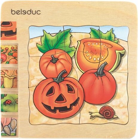 Beleduc houten lagenpuzzel Pompoen