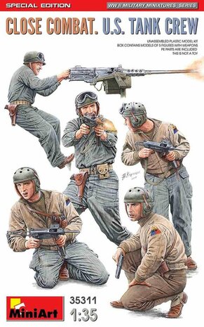 Miniart - 1/35 Close Combat. U.s. Tank Crew. S.e. - MIN35311 - modelbouwsets, hobbybouwspeelgoed voor kinderen, modelverf en accessoires