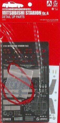 Beemax - Detail Up Parts 1/24 - Mitsubishi Starion Gr.a &#039;87 Jtc - BEE-E24023 - modelbouwsets, hobbybouwspeelgoed voor kinderen, modelverf en accessoires