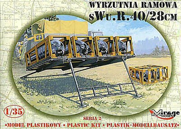 Mirage sWu. R. 40/28 cm German rocket launcher + Ammo by Mig lijm
