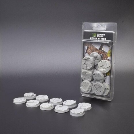 Temple Resin Bases Unpainted (10x 32mm Round)