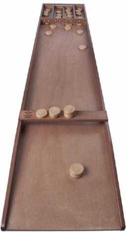Longfield Sjoelbak Wedstrijd Luxe - 200x41 cm - incl. stenen