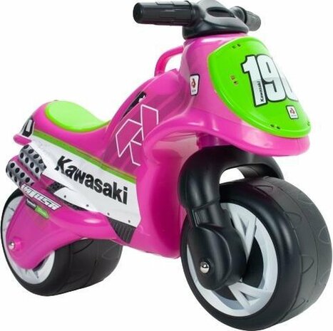 Injusa Loopmotor Kawasaki Meisjes 69 X 27,5 X 49 Cm Roze/groen