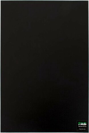FAB Schmink Oefenbord Zwart A4 formaat / FAB Wipeable Board