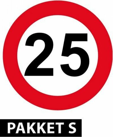 25 jaar versiering pakket klein