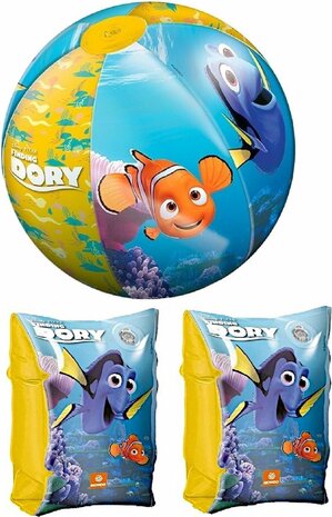 Finding Dory zwemvleugels + strandbal 50cm