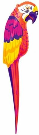 Opblaasbare Papegaai 117 cm groot, Opblaasbaar , Zomer, Themafeest, Verjaardag, Hawaii, Decoratie
