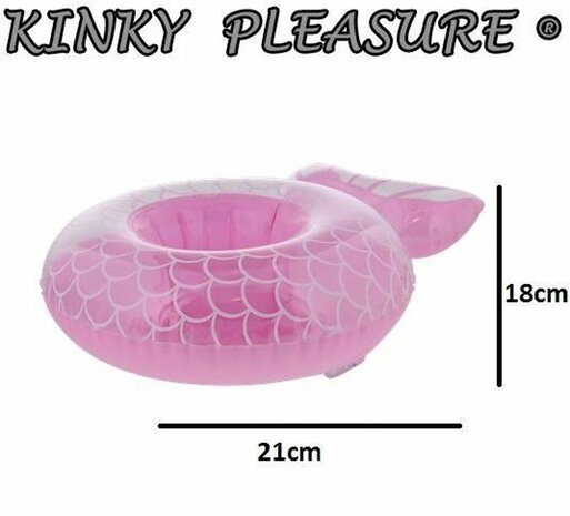 Kinky Pleasure - Opblaasbare Bekerhouder - Drijvende Drankhouder - Bekerhouder voor water - Dieren - Schelp