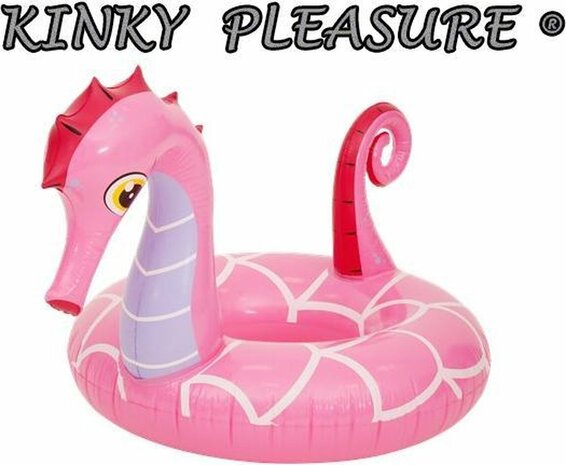 Kinky Pleasure - Opblaasbare Band - Zeepaardje - Roze - Lengte x Breedte x Hoogte - 125 x 92 x 80cm