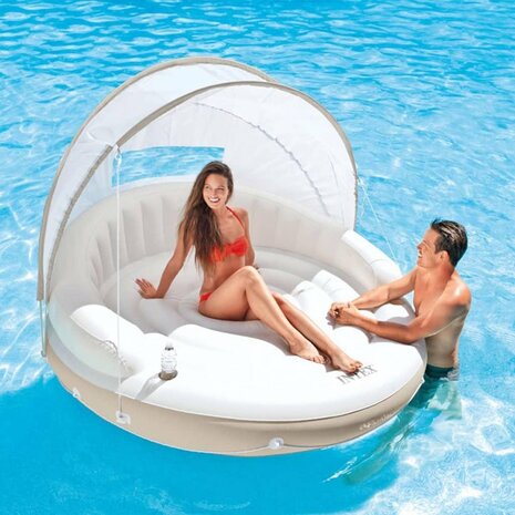 Intex Canopy Island Loungebed drijvend 199x150 cm 58292EU