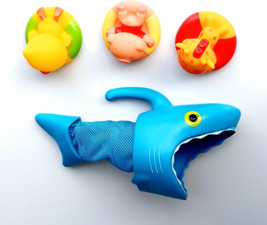Jobber Waterplay Badfiguren - Haai visnet - vissen vangen - badspeeltjes