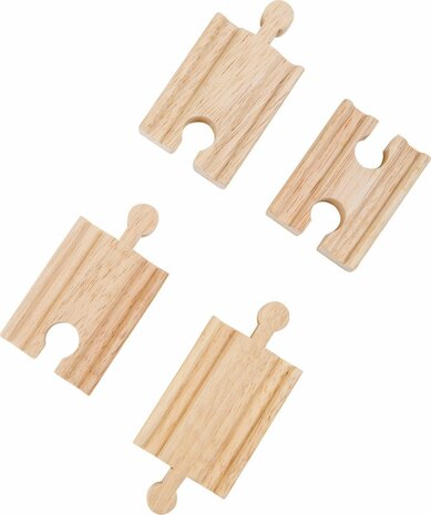 Small Foot Houten Treinrail Kort Trainible 4 Stuks