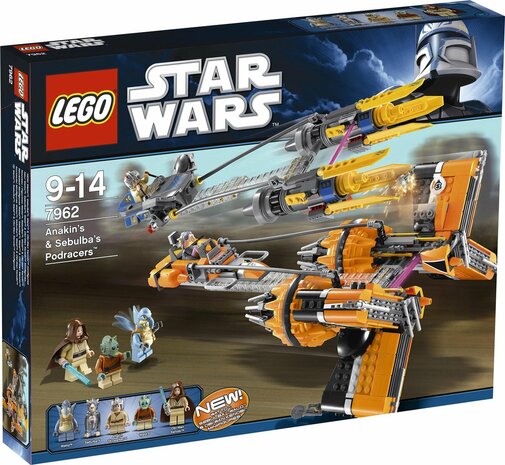LEGO Star Wars Anakin&#039;s &amp; Sebulba&#039;s Podracers - 7962