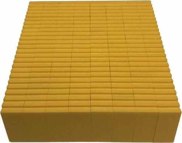 Domino stenen Don Domino ma&iuml;sgeel (200 steentjes) + opbergemmer