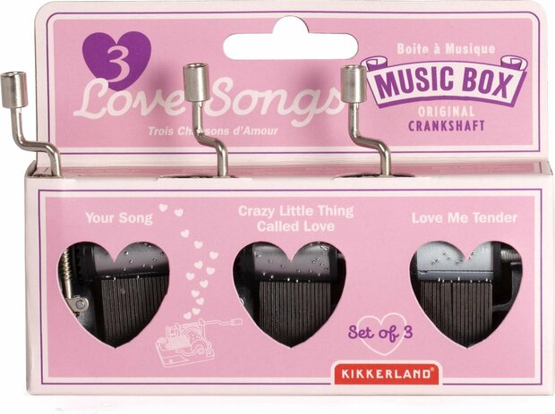 Kikkerland 3 Love Songs muziekdoos set