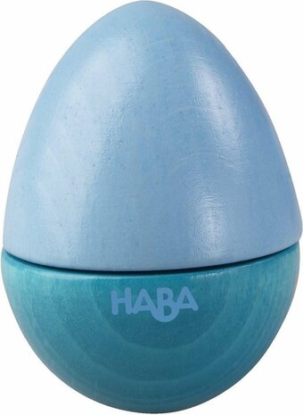 Haba Muziek-ei Hout 6,5 Cm Lichtblauw