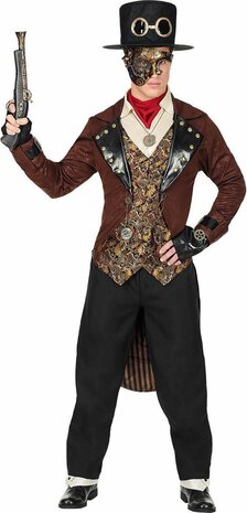 Steampunk Kostuum | Steampunk Heer Van Stand | Man | Large | Carnaval kostuum | Verkleedkleding