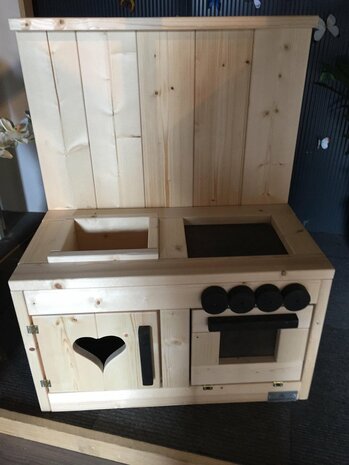 Speelkeuken | Steigerhout | kinderkeuken | Blank hout
