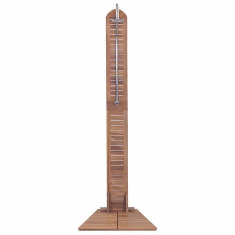 Tuindouche 70x75x204 cm massief teakhout